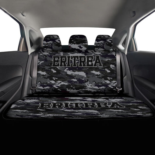 Eritrea Car Seat Covers Special Dark Camouflage Not Dirty