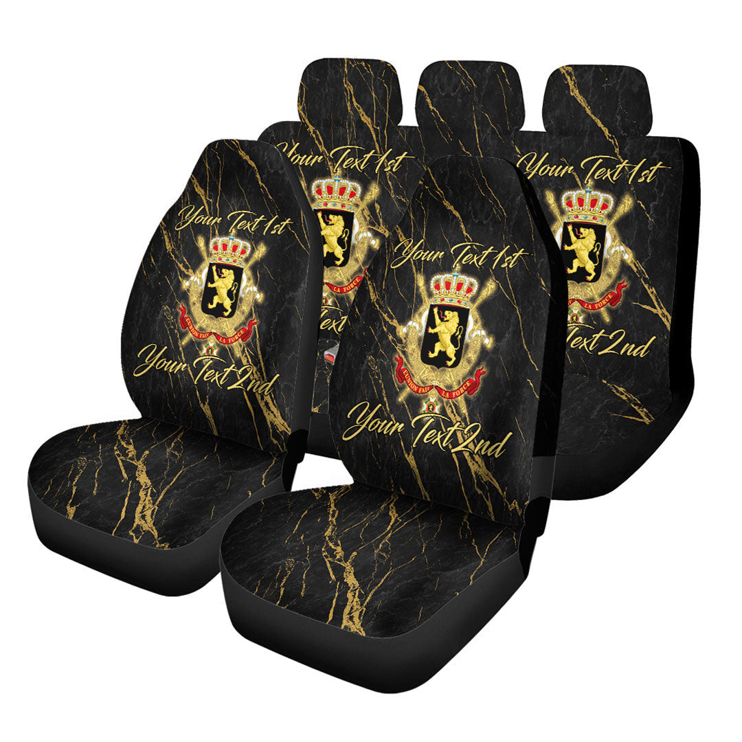Belgium Car Seat Covers Luxury Marble Style Car Accessories