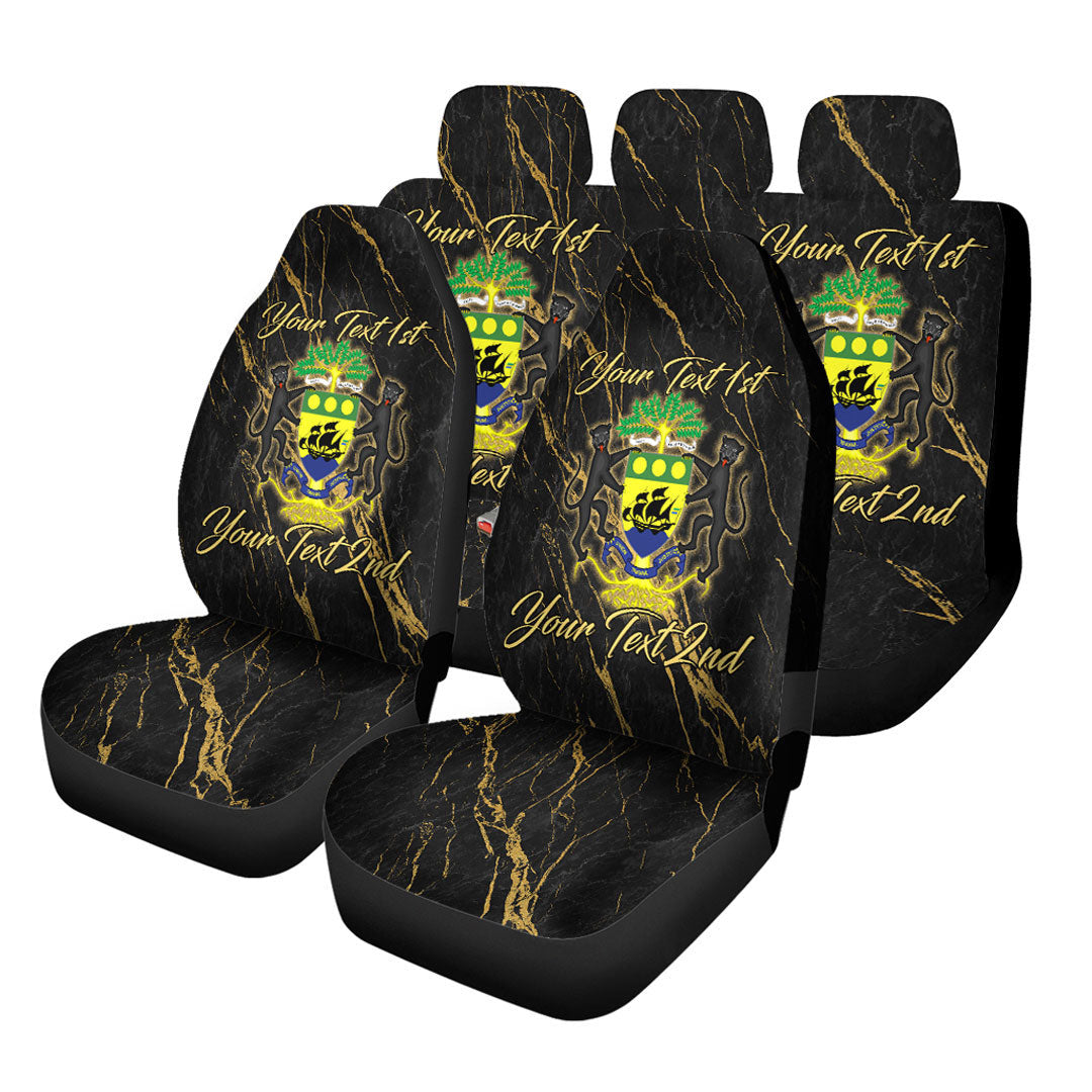 Gabon Car Seat Covers Luxury Marble Style Car Accessories