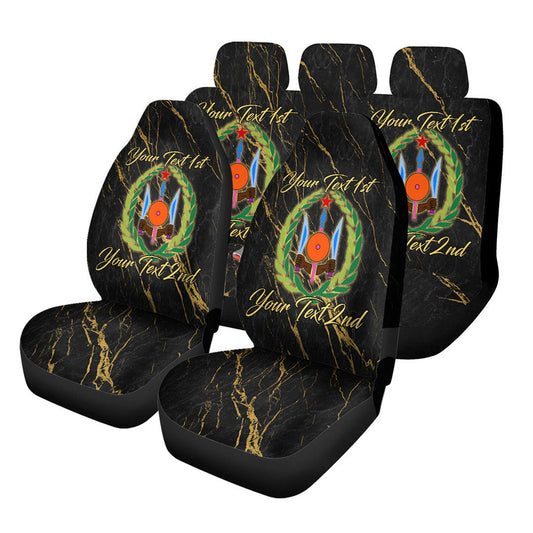 Djibouti Car Seat Covers Luxury Marble Style Car Accessories