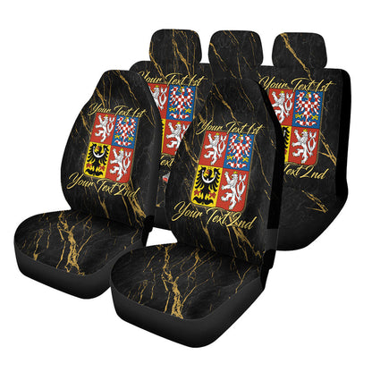 Czech Republic Car Seat Covers Luxury Marble Style Car Accessories