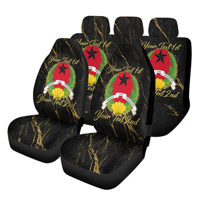 Guinea Bissau Car Seat Covers Luxury Marble Style Car Accessories