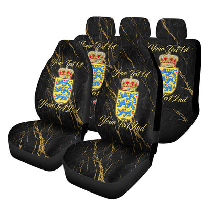 Denmark Car Seat Covers Luxury Marble Style Car Accessories