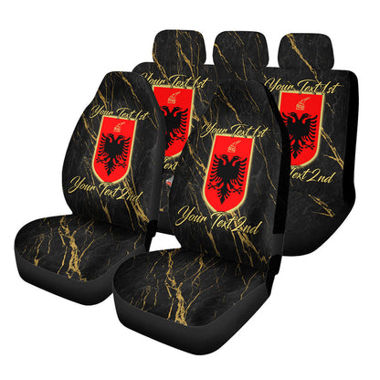 Albania Car Seat Covers Luxury Marble Style Car Accessories