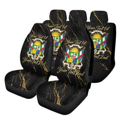 Central African Republic Car Seat Covers Luxury Marble Style Car Accessories