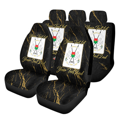 Burkina Faso Car Seat Covers Luxury Marble Style Car Accessories