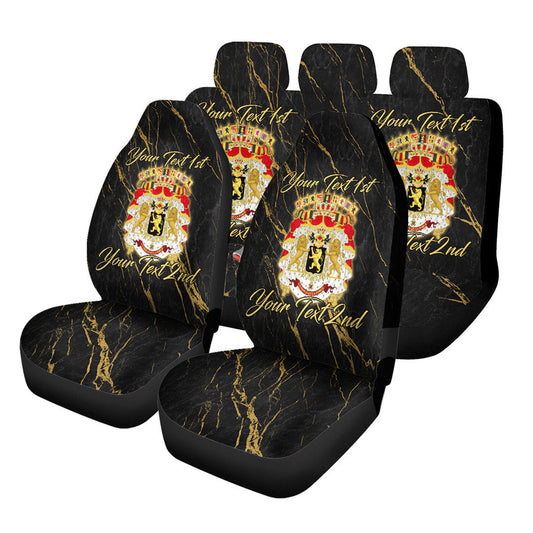 Belgium Car Seat Covers Luxury Marble Style Car Accessories