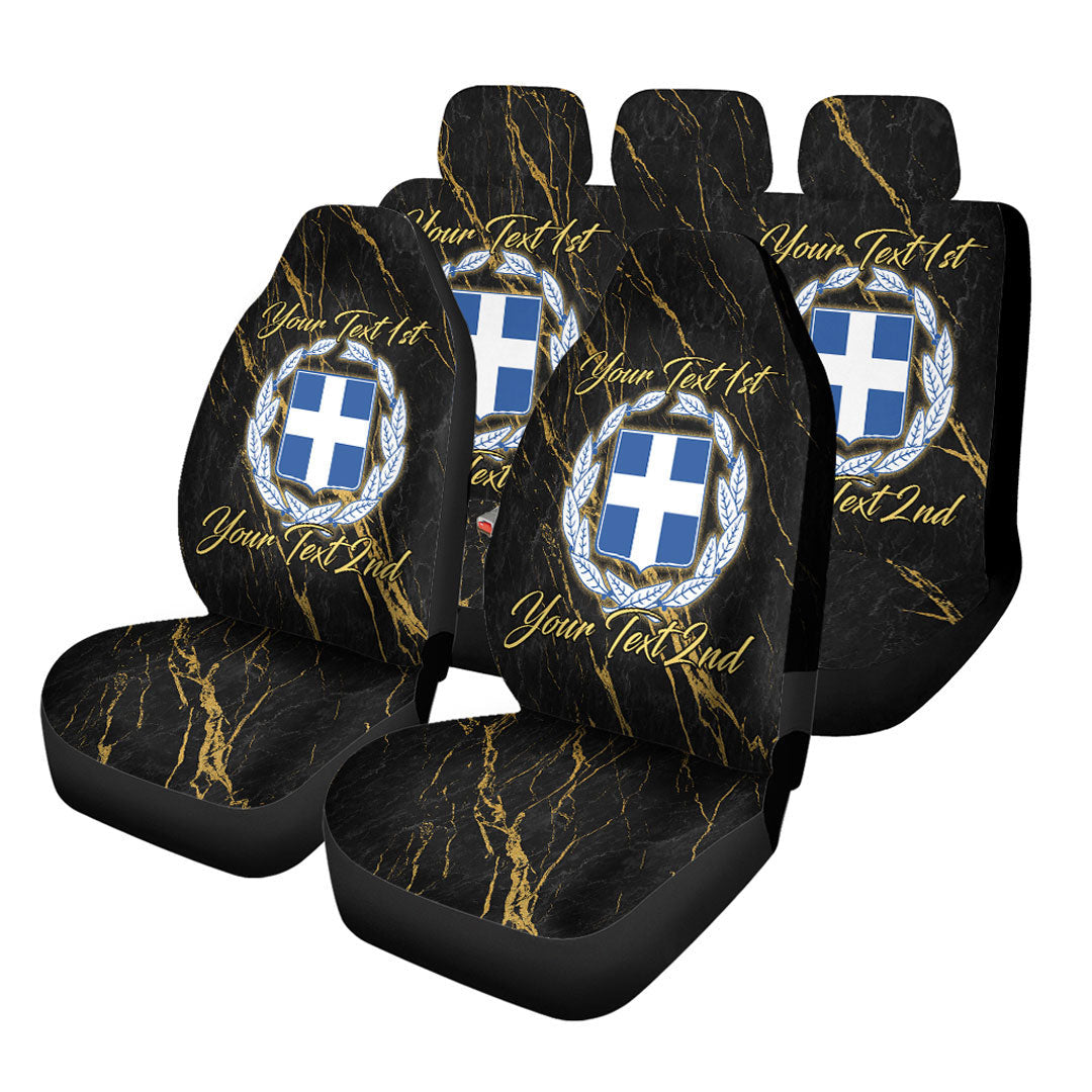Greece Car Seat Covers Luxury Marble Style Car Accessories