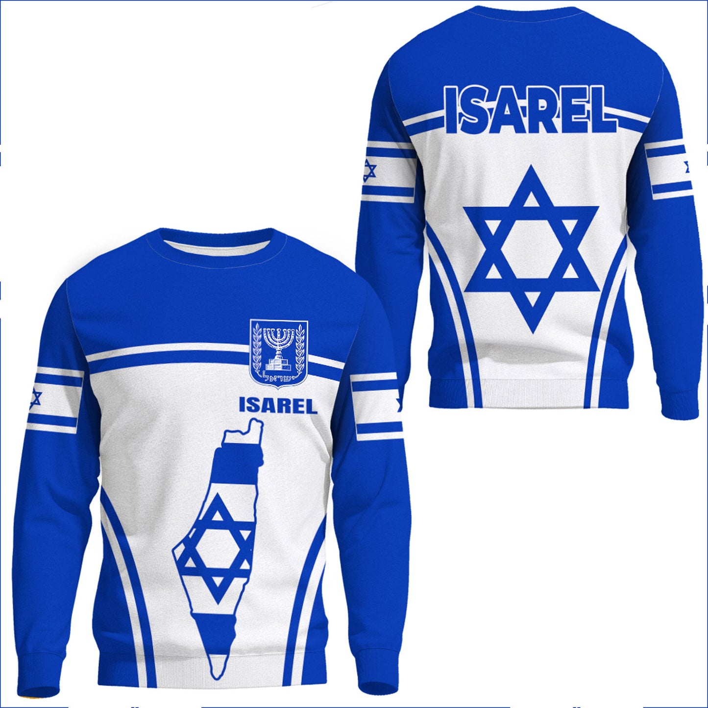 Clothing Isarel Sweatshirts Active Flag