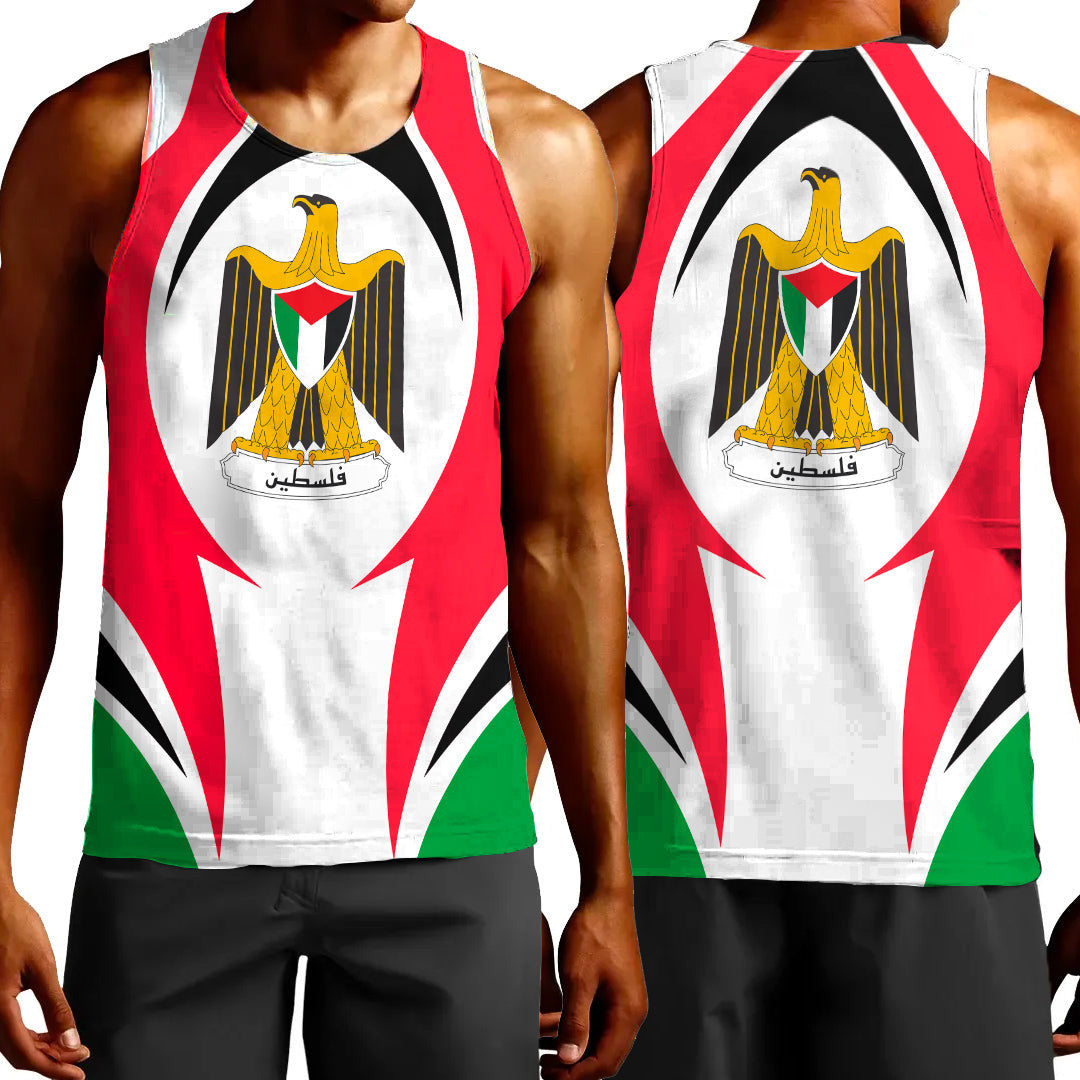 Clothing Palestine Tank Top Action Flag Style