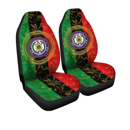 Greek Life Car Seat Covers Pan Africa Omega Psi Phi Fraternity