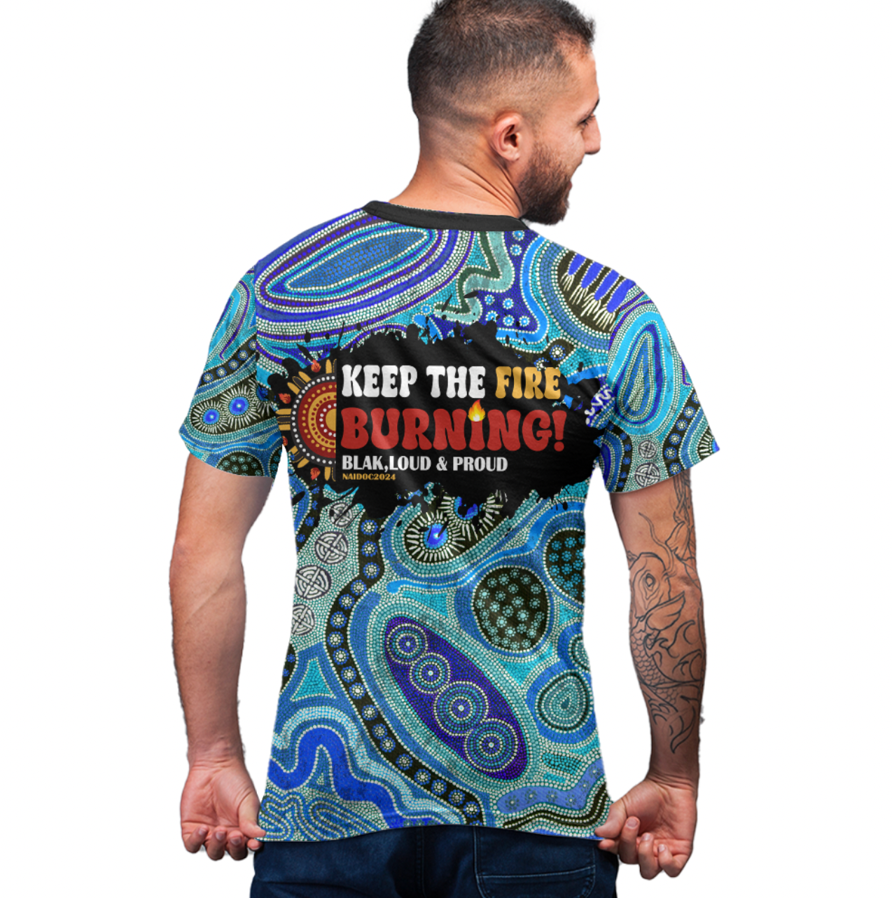 Australia Naidoc 2024 Aboriginal Dot Painting T Shirt