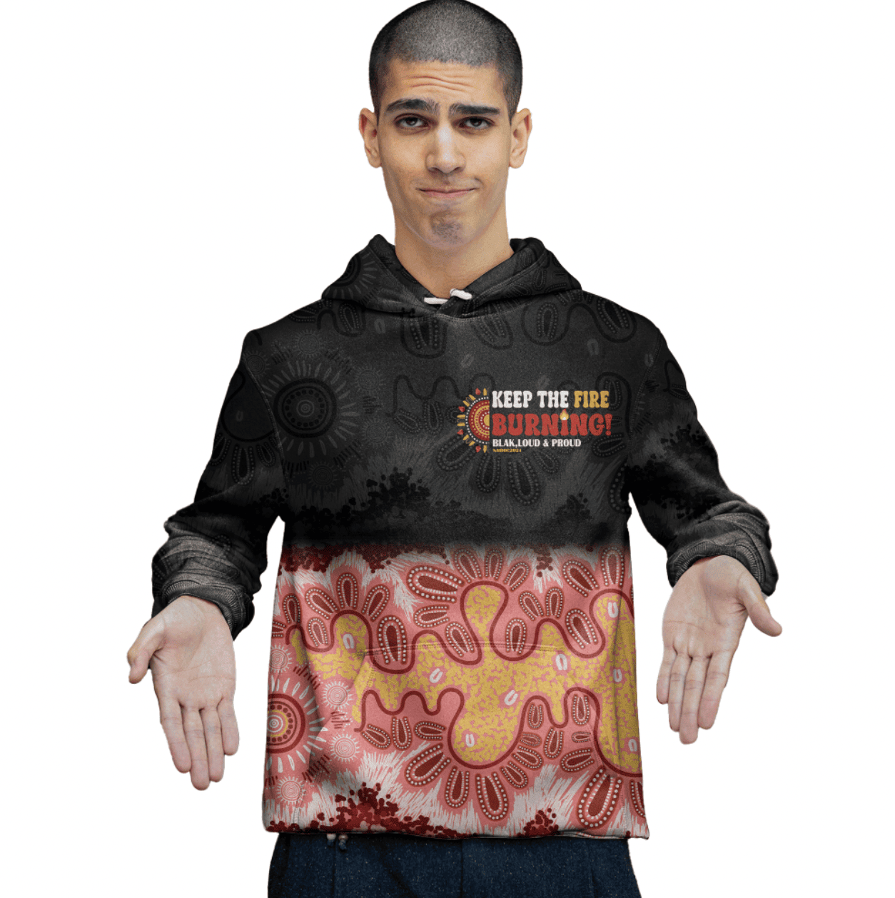 Australia Naidoc 2024 Contemporary Aboriginal Hoodie