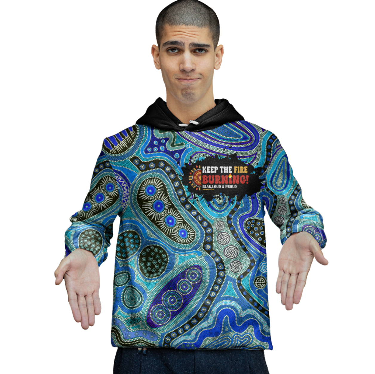 Australia Naidoc 2024 Aboriginal Dot Painting Hoodie