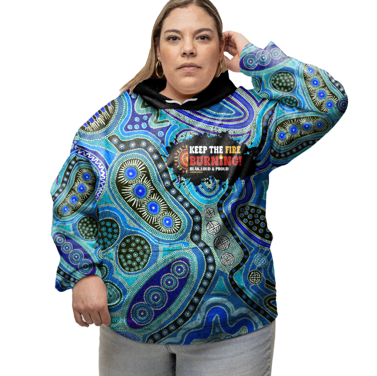 Australia Naidoc 2024 Aboriginal Dot Painting Hoodie