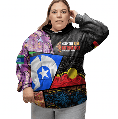 Australia Naidoc 2024 Aboriginal Hoodie Comic Style