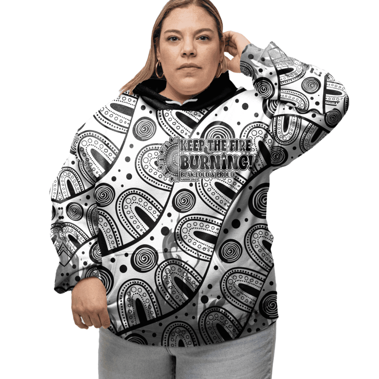 Australia Naidoc 2024 Aboriginal Art Inspired Hoodie