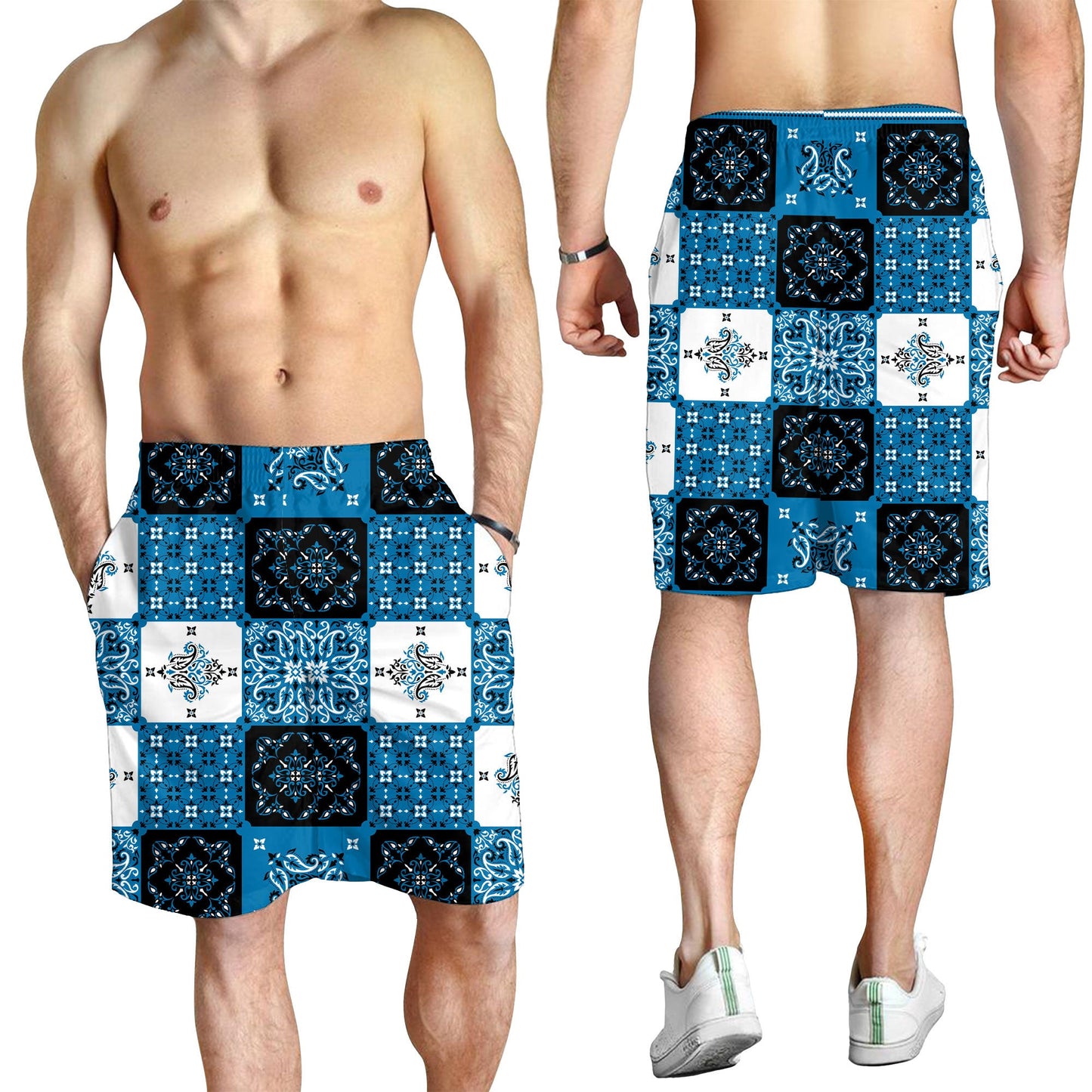 Paisley Bandana Pattern Seamless Men Short