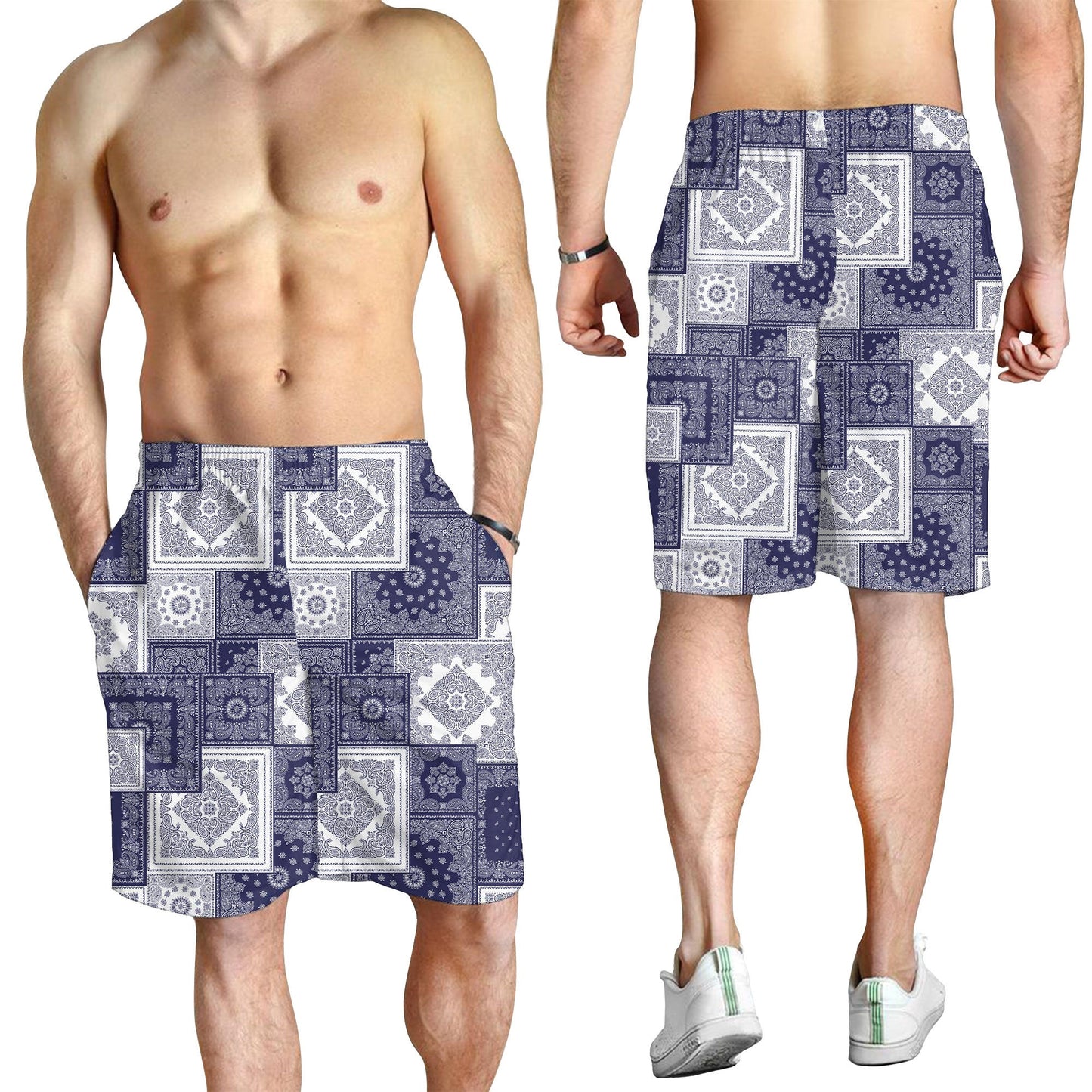 Paisley Bandana Pattern Seamless Men Short