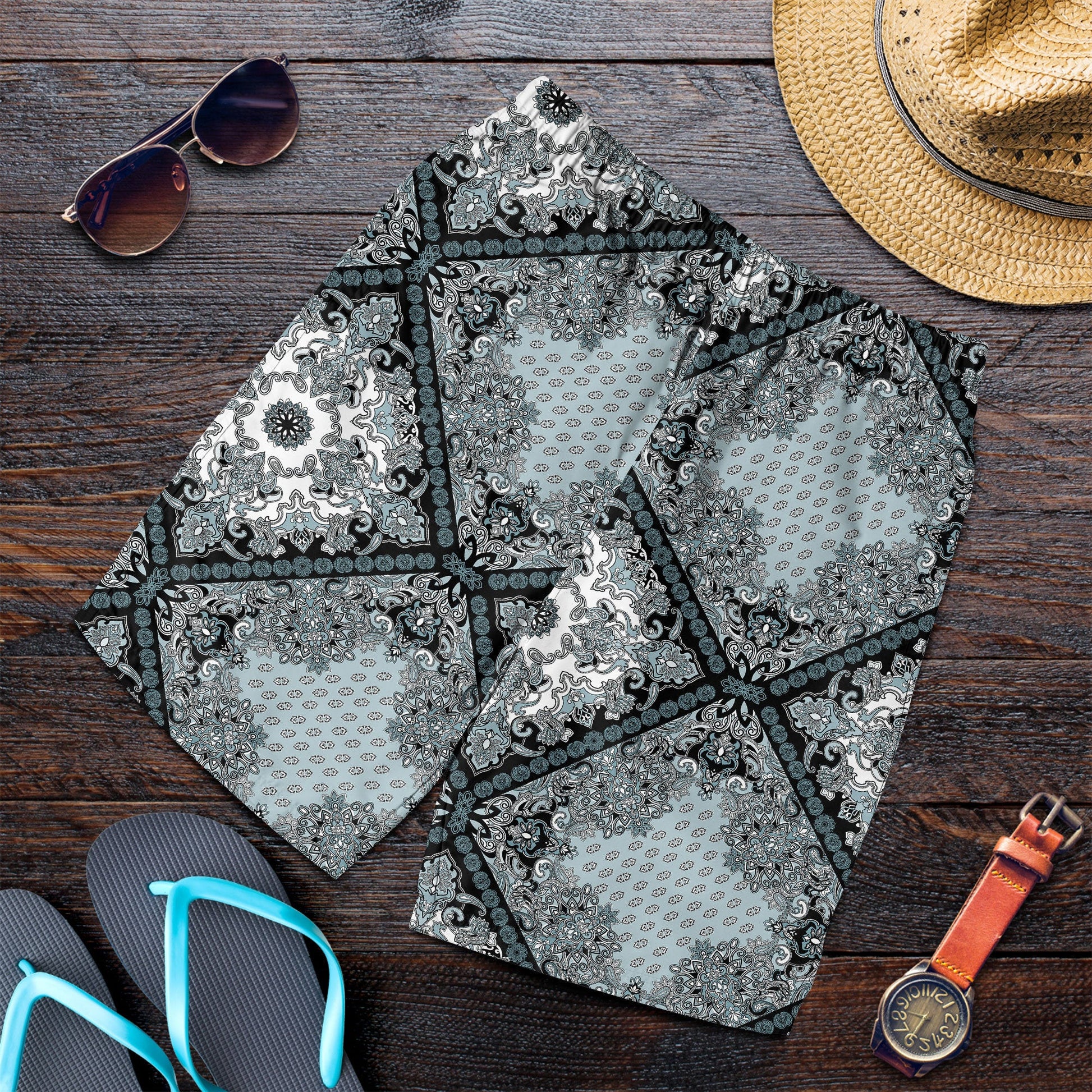 Paisley Bandana Pattern Seamless Men Short