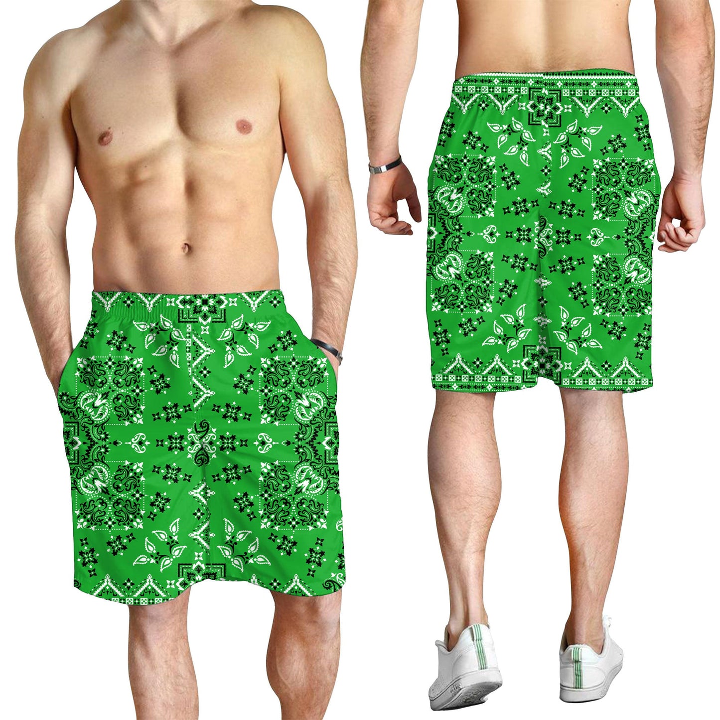 Paisley Bandana Pattern Seamless Men Short