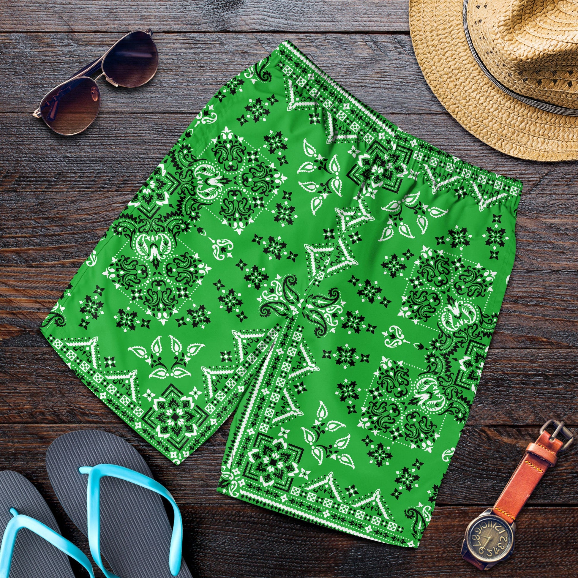 Paisley Bandana Pattern Seamless Men Short