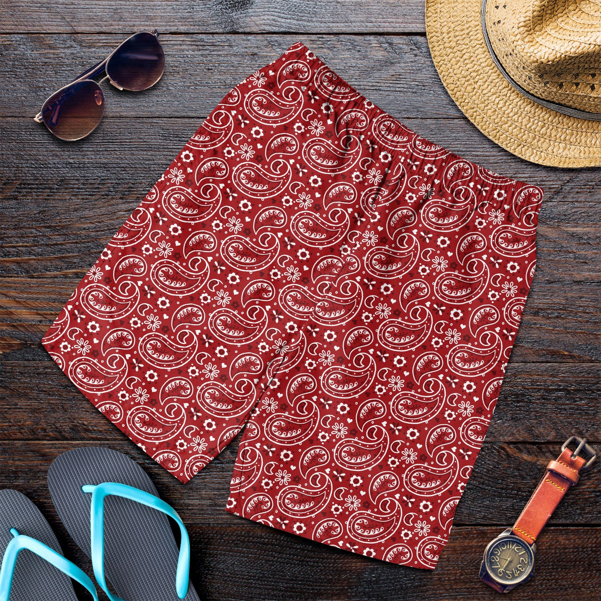Paisley Bandana Pattern Seamless Men Short