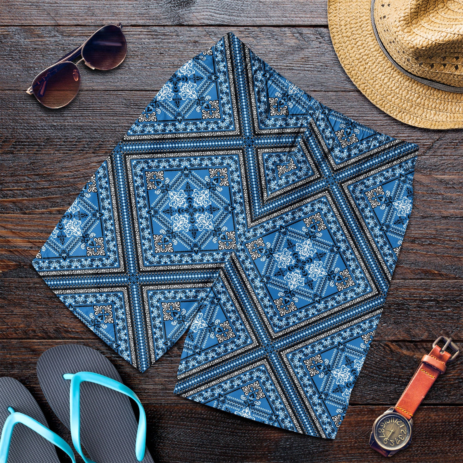 Paisley Bandana Pattern Seamless Men Short