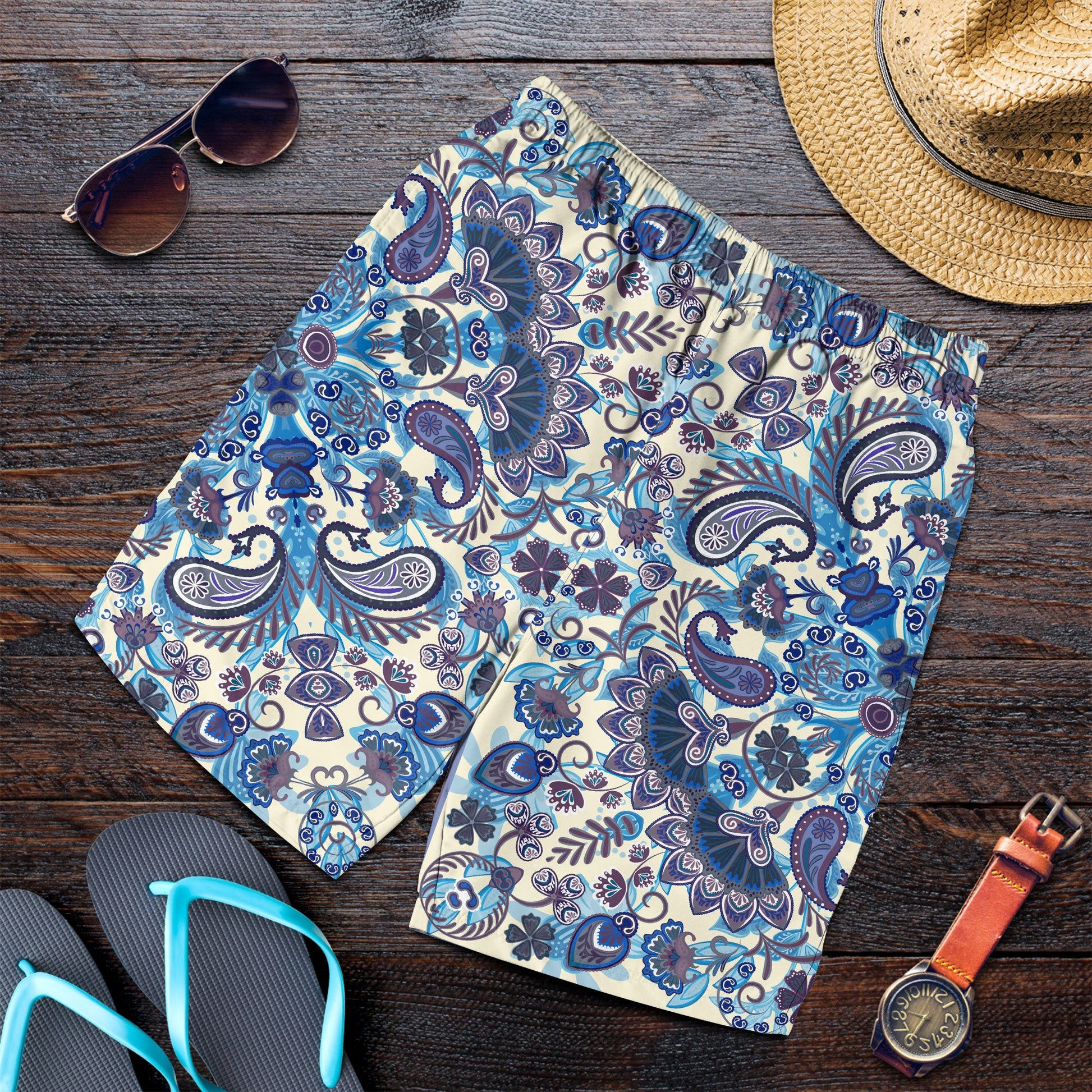 Paisley Bandana Pattern Seamless Men Short