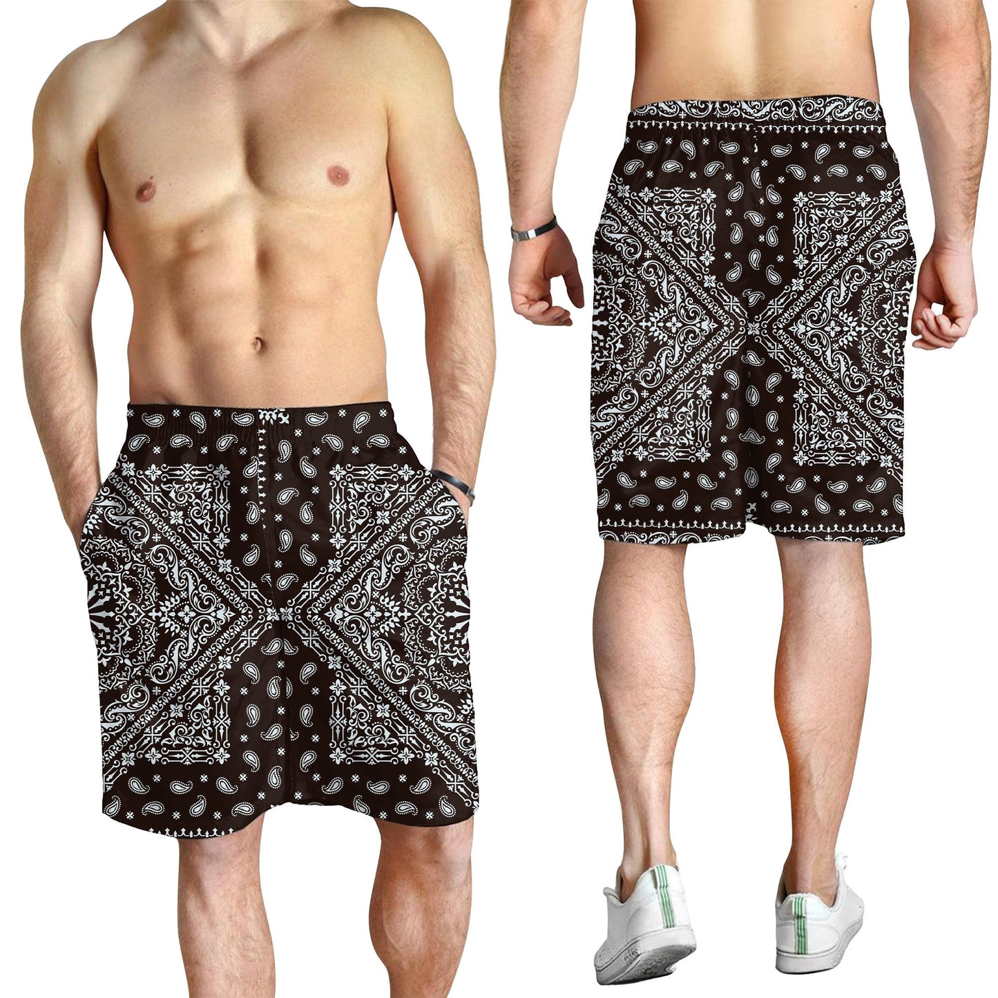 Paisley Bandana Pattern Seamless Men Short