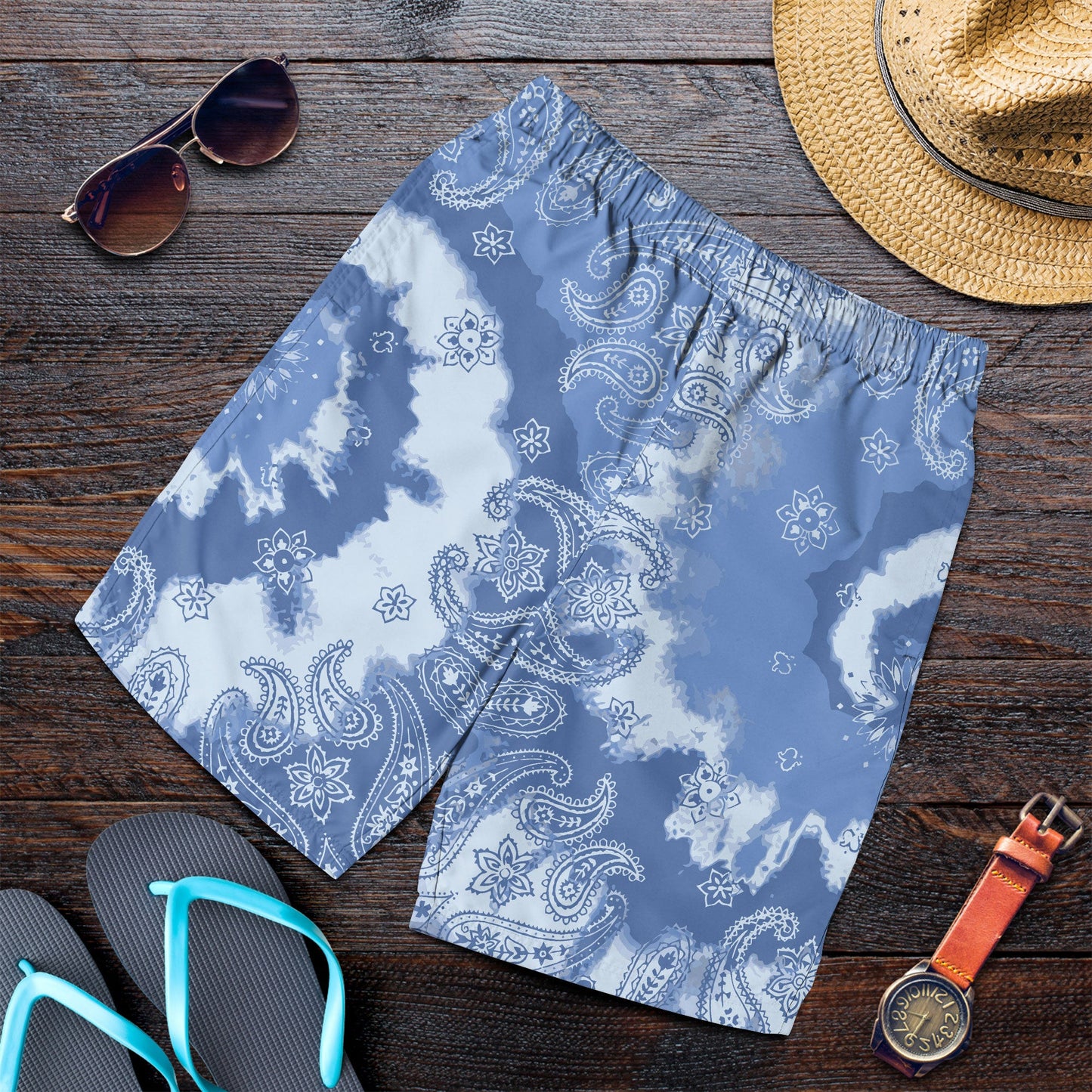 Paisley Bandana Pattern Seamless Men Short