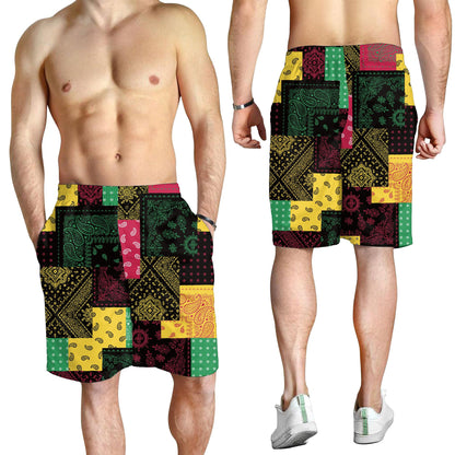 Paisley Bandana Pattern Seamless Men Short