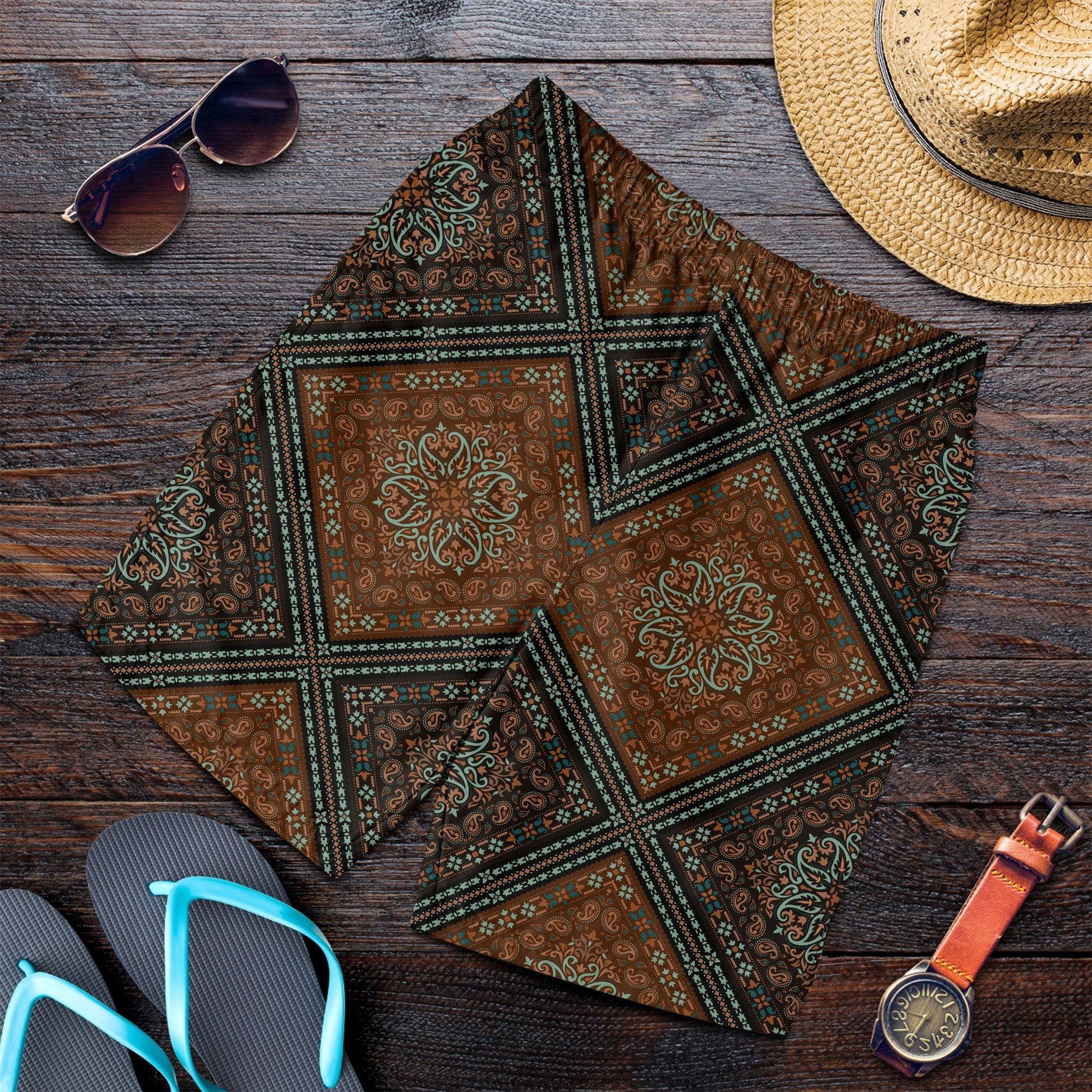 Paisley Bandana Pattern Seamless Men Short