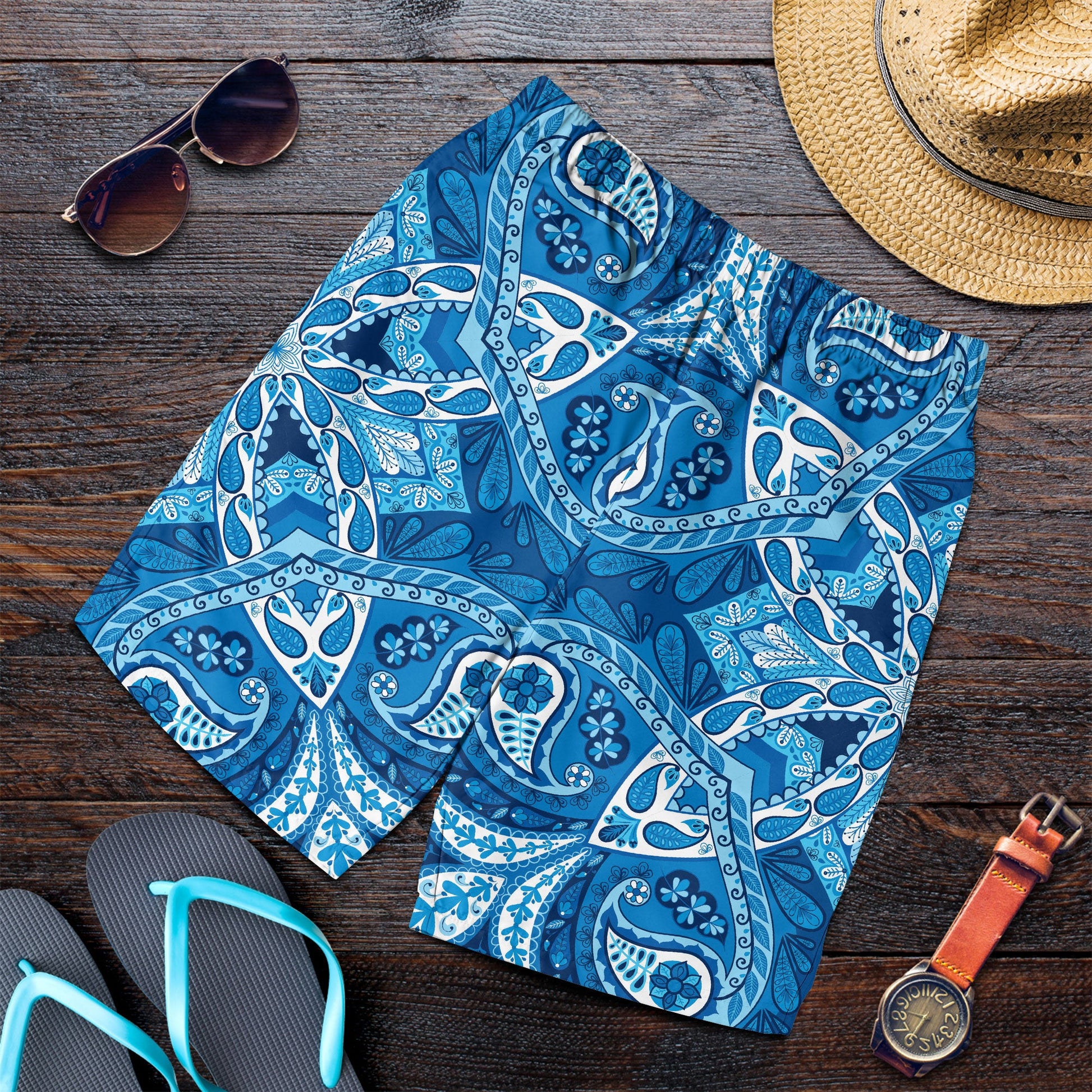 Paisley Bandana Pattern Seamless Men Short