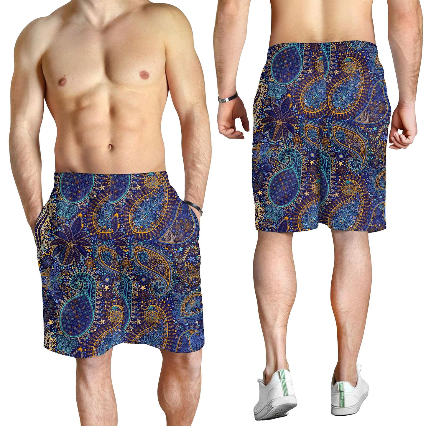 Paisley Bandana Pattern Seamless Men Short