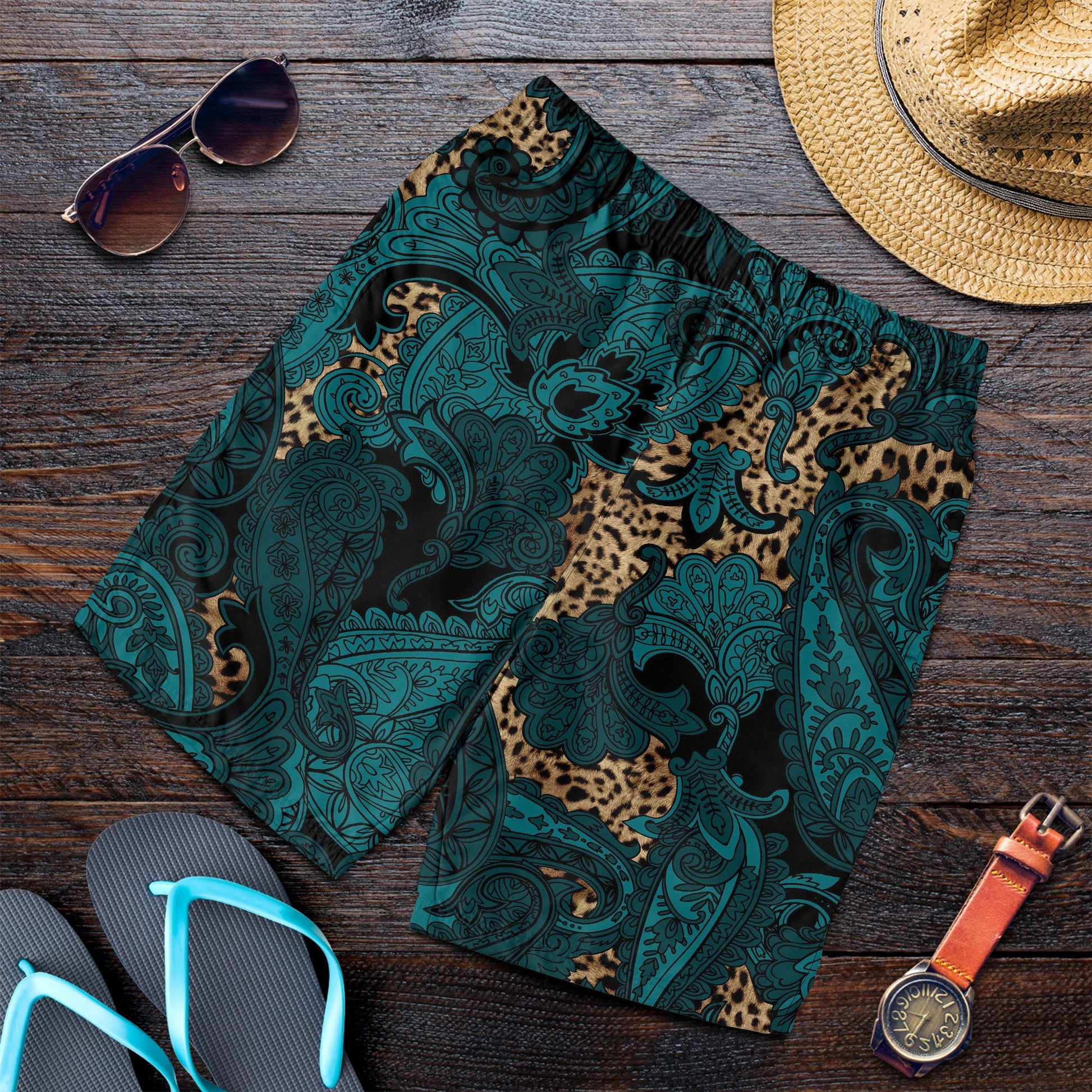 Paisley Bandana Pattern Seamless Men Short