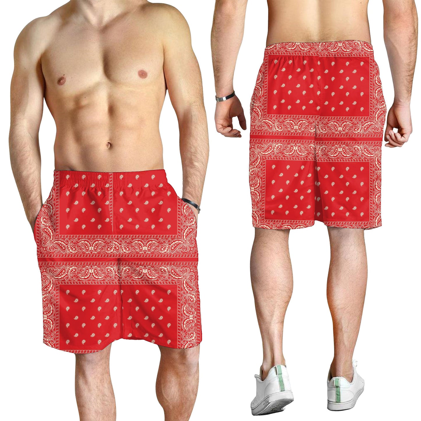 Paisley Bandana Pattern Seamless Men Short