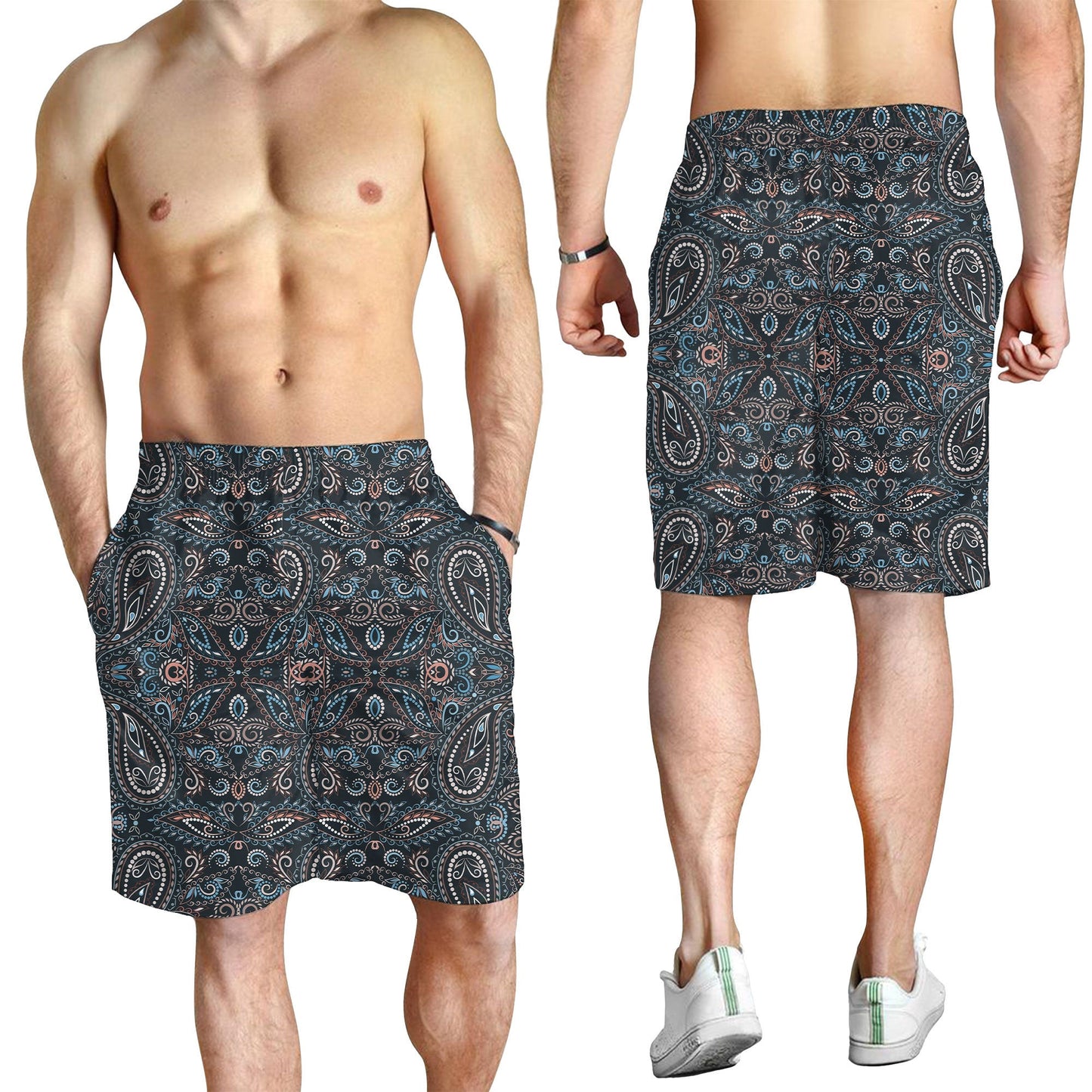 Paisley Bandana Pattern Seamless Men Short