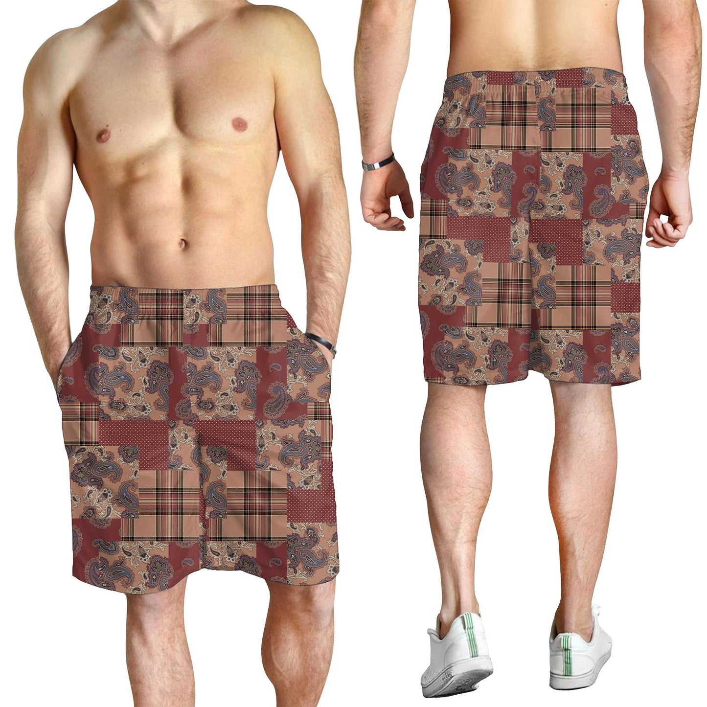 Paisley Bandana Pattern Seamless Men Short