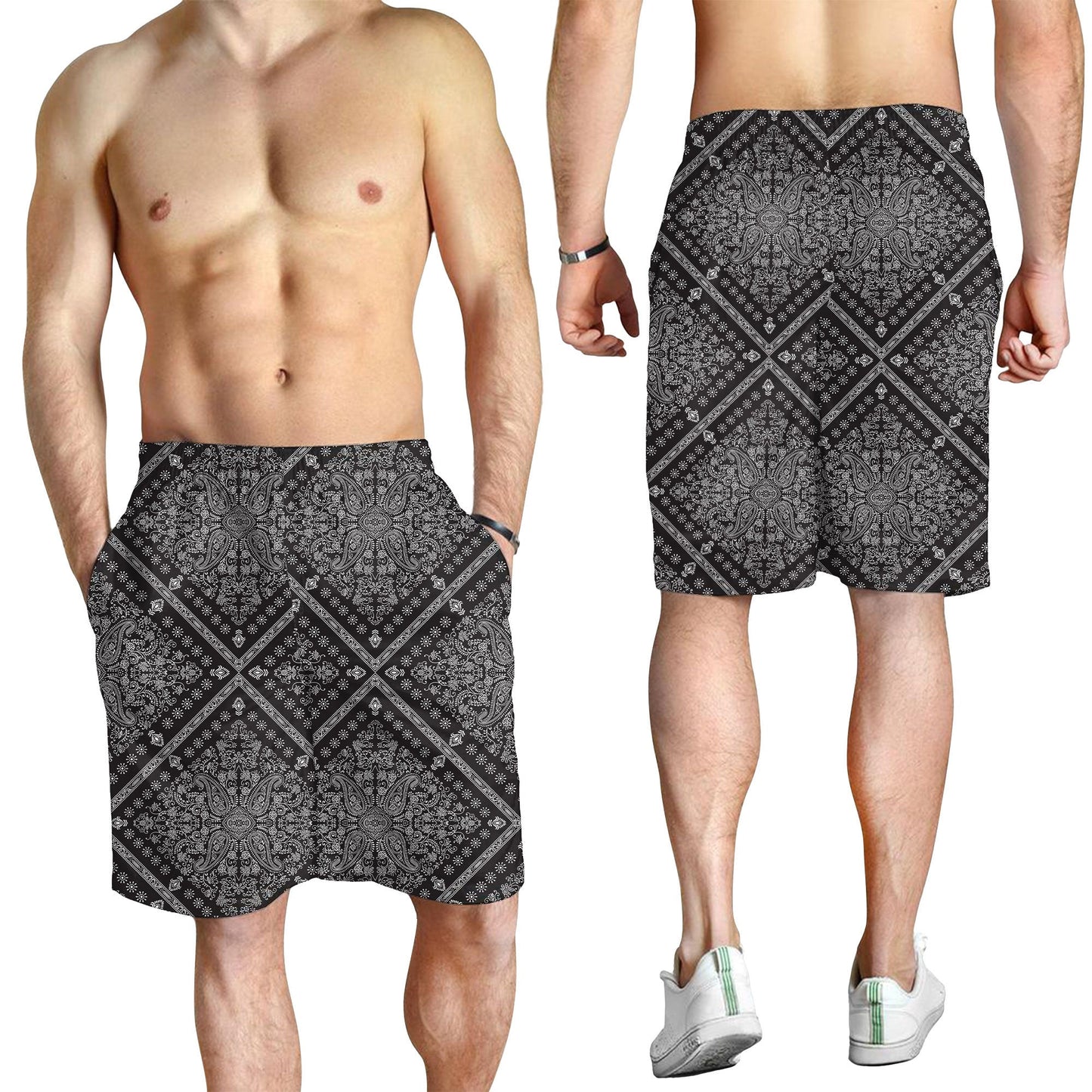 Paisley Bandana Pattern Seamless Men Short