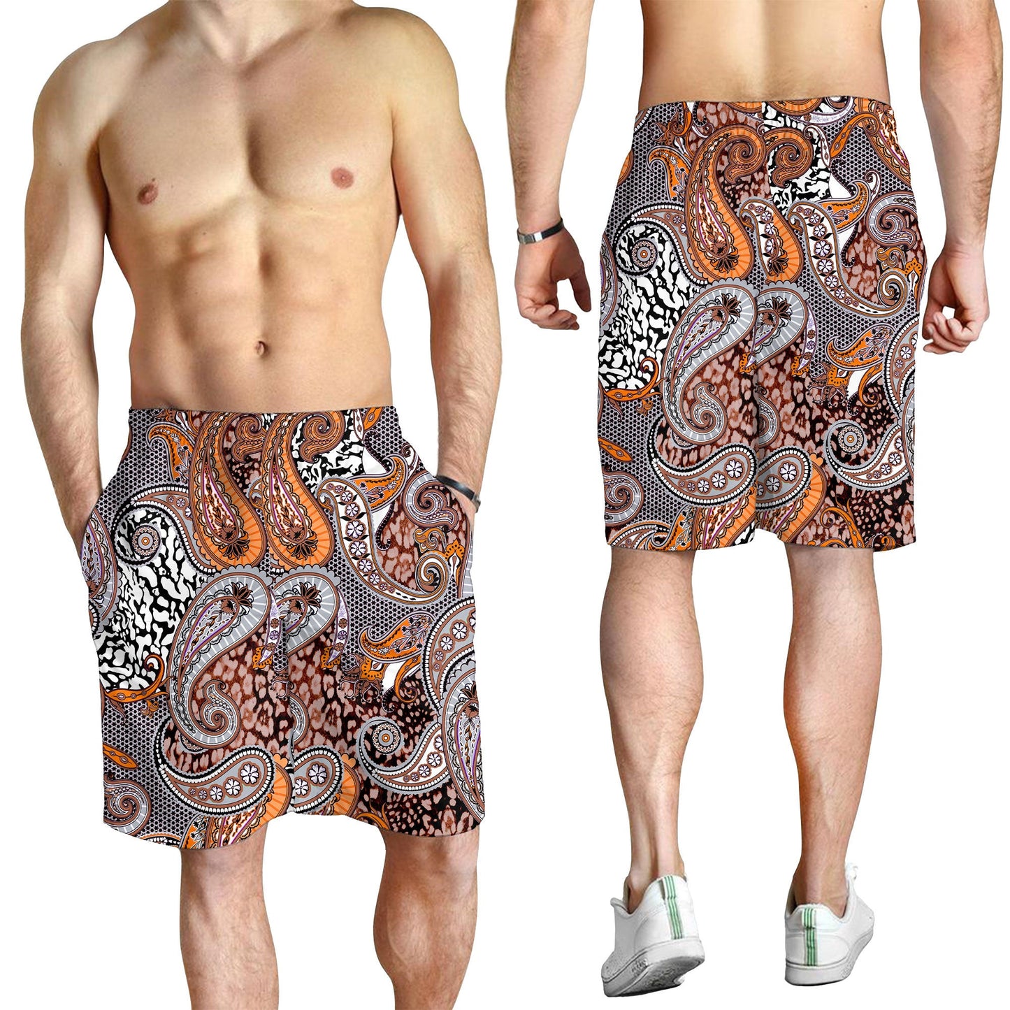 Paisley Bandana Pattern Seamless Men Short
