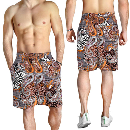 Paisley Bandana Pattern Seamless Men Short