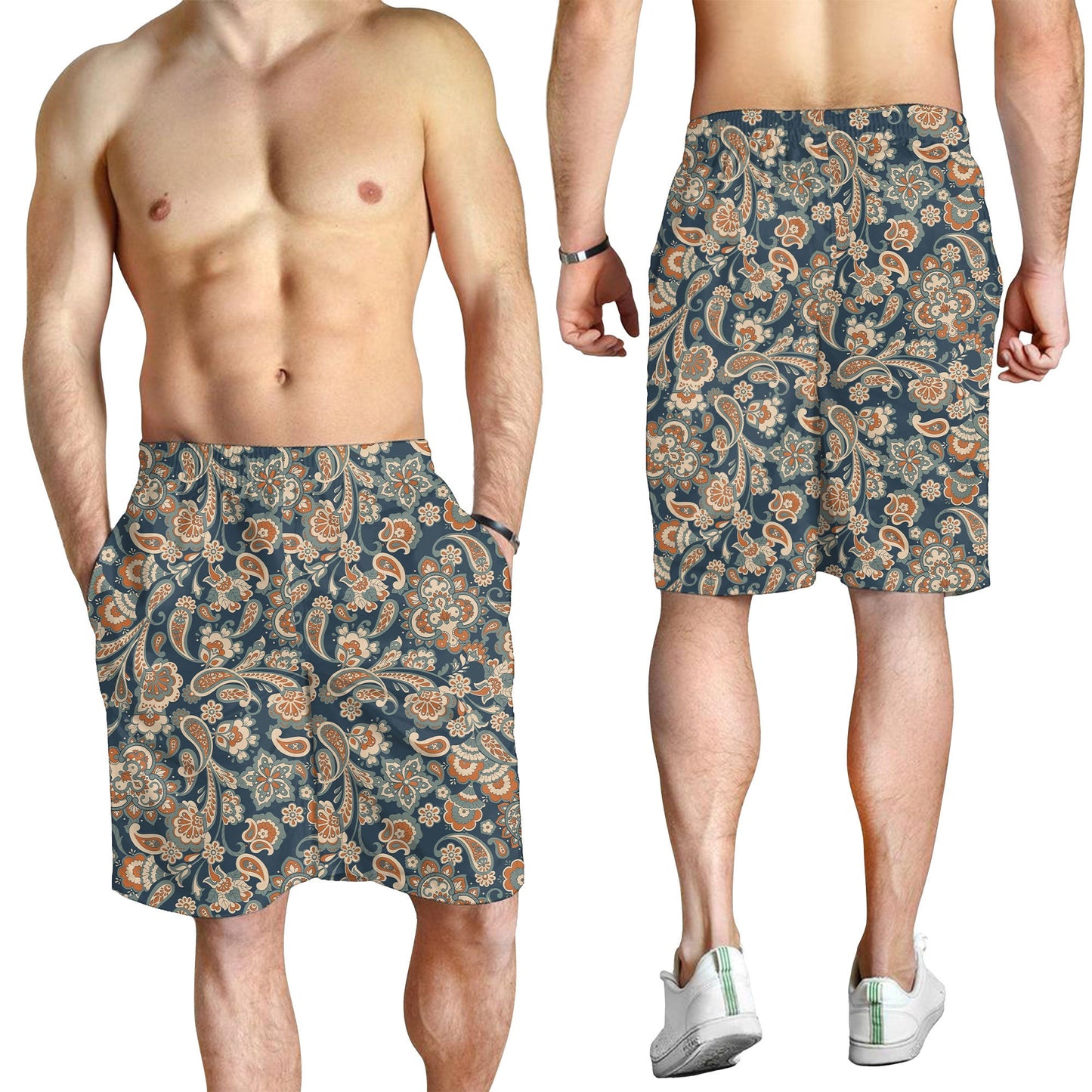 Paisley Bandana Pattern Seamless Men Short