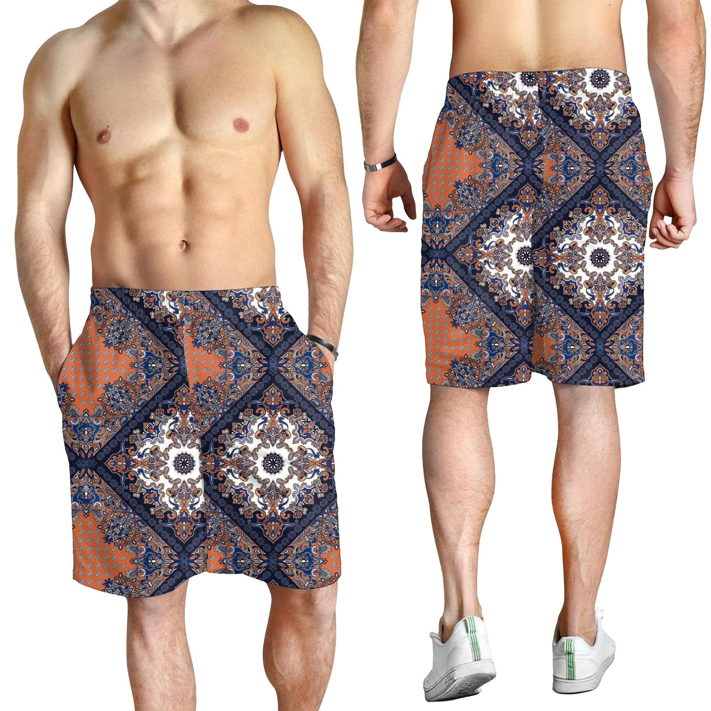 Paisley Bandana Pattern Seamless Men Short