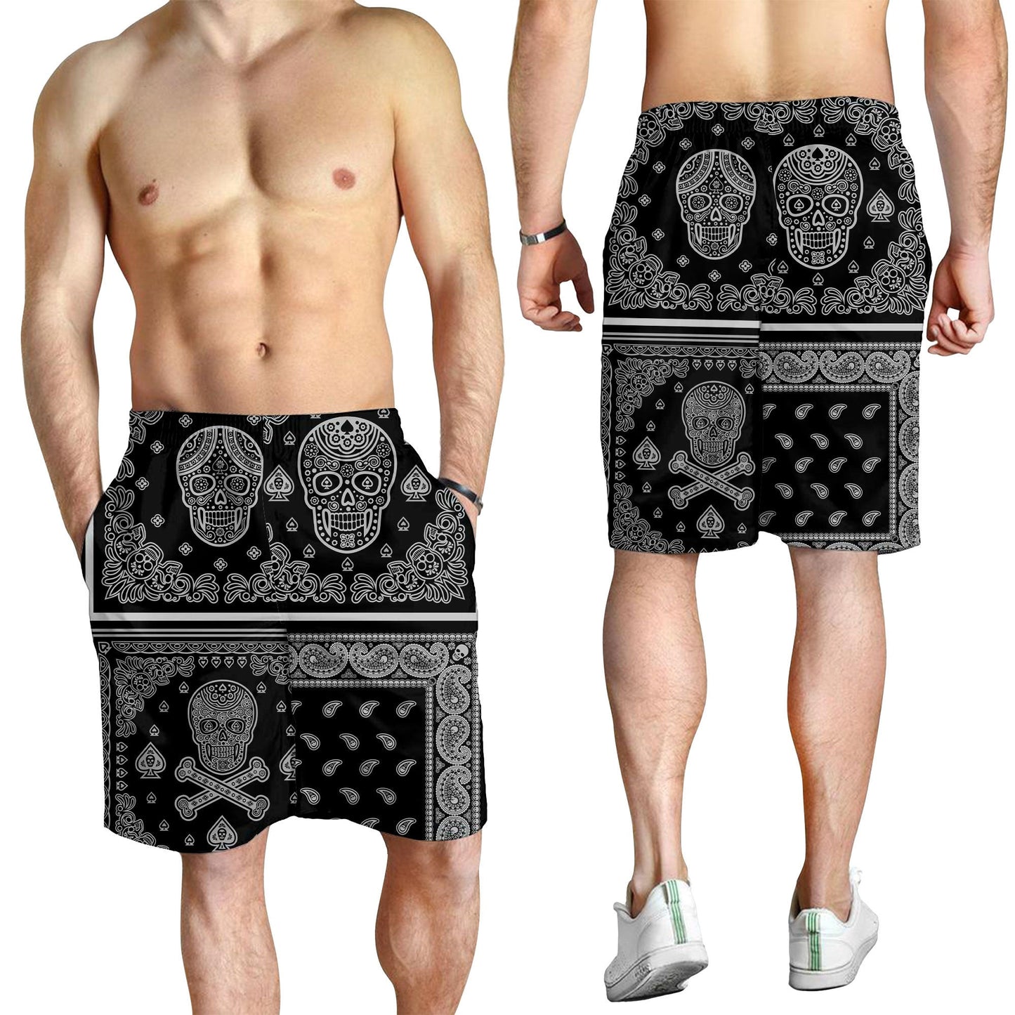 Paisley Bandana Pattern Seamless Men Short
