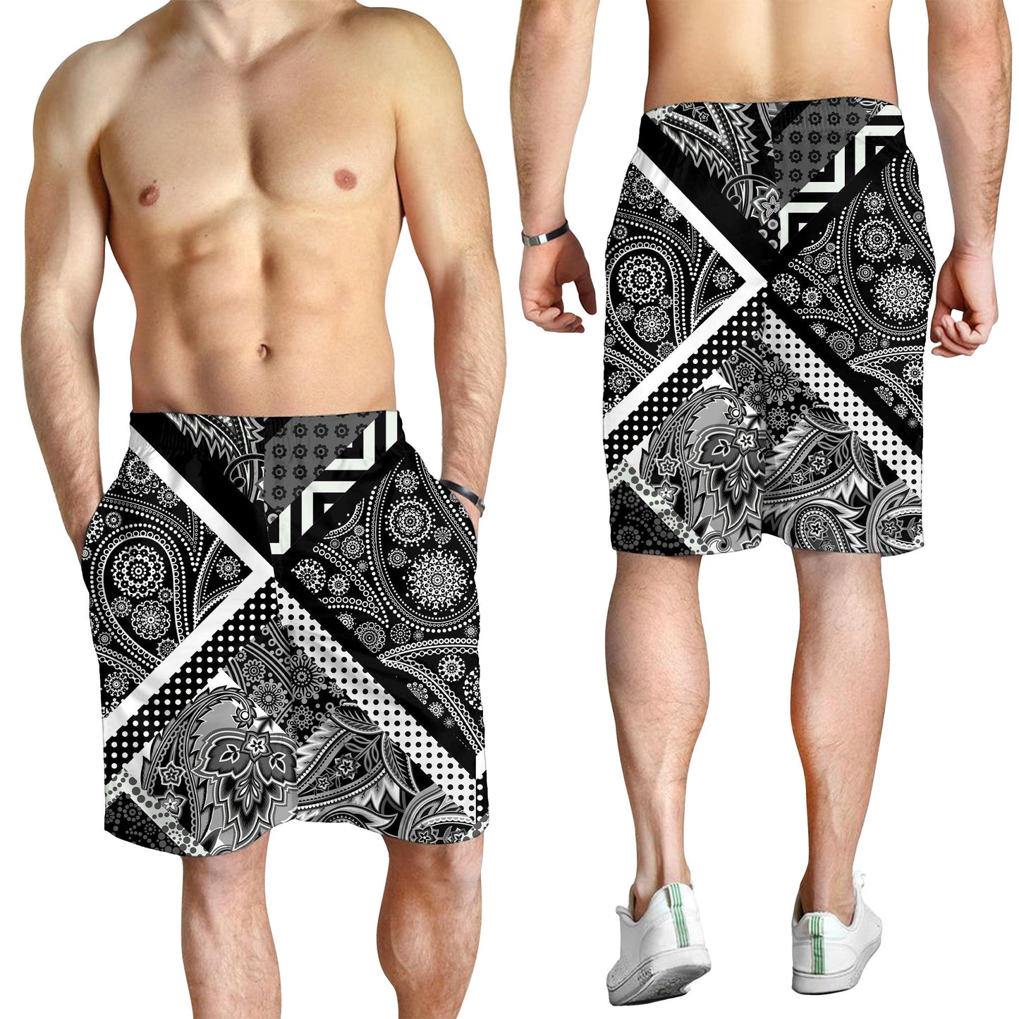 Paisley Bandana Pattern Seamless Men Short