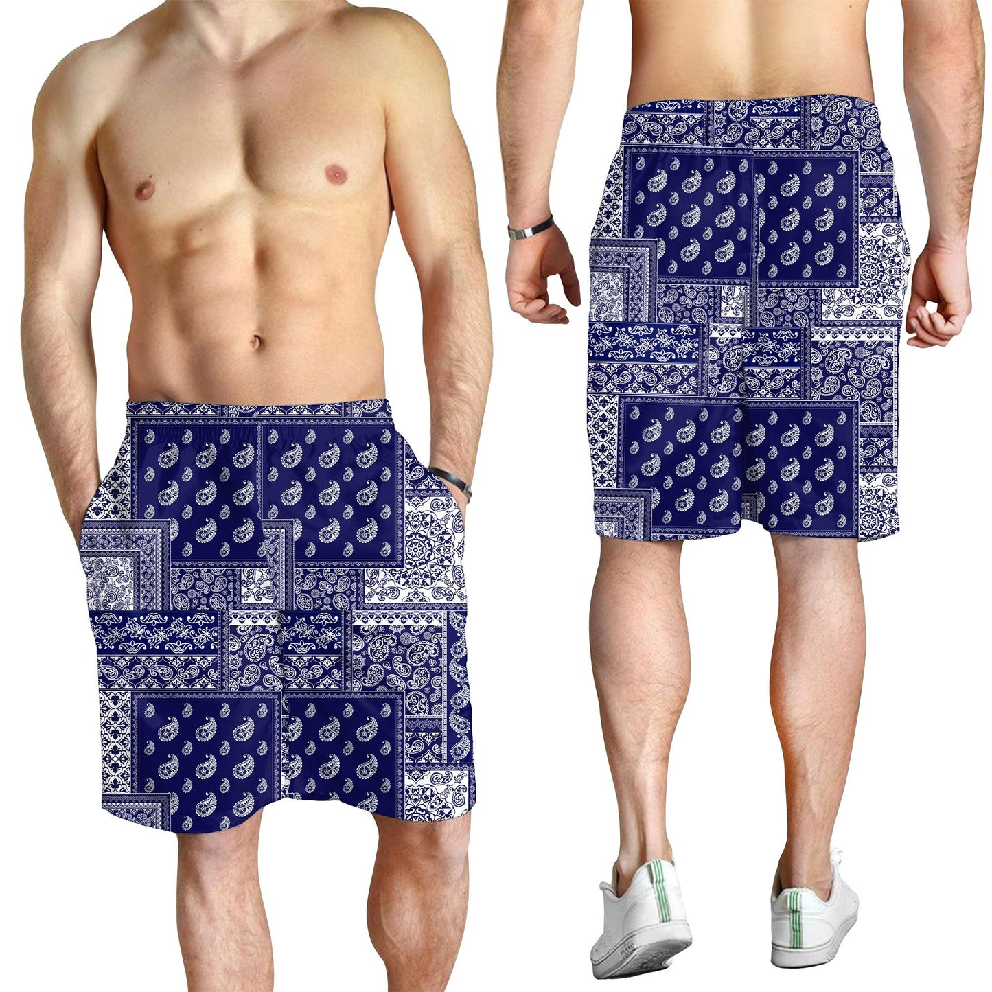 Paisley Bandana Pattern Seamless Men Short