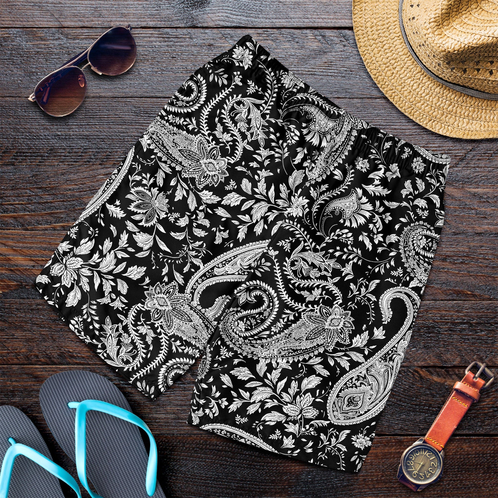 Paisley Bandana Pattern Seamless Men Short
