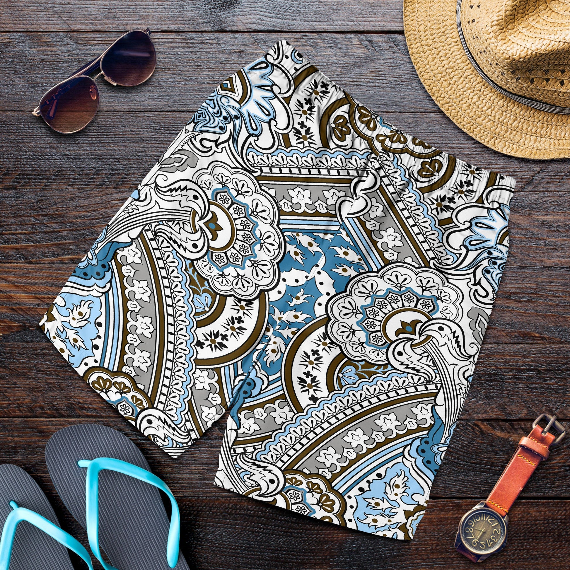 Paisley Bandana Pattern Seamless Men Short