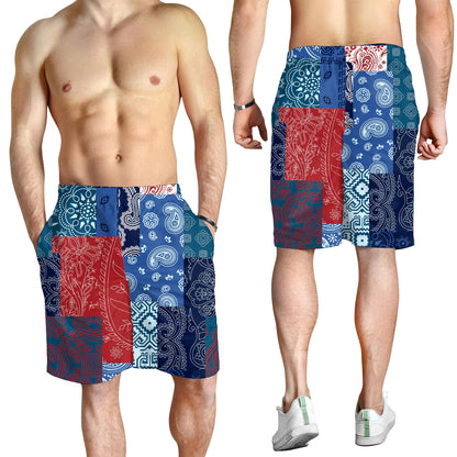 Paisley Bandana Pattern Seamless Men Short